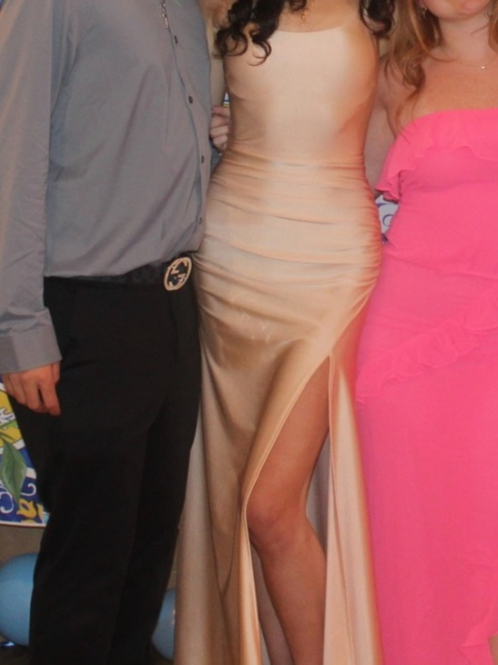 Champagne maxi dress